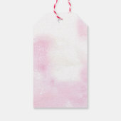 冬のクリスマスツリー感謝していあなたが贈り物ラベル ギフトタグ (裏面)