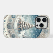 冬のクリスマスツリー iPhoneケース (裏面横)
