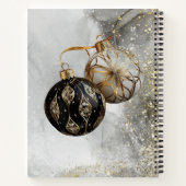 冬のクリスマスディアー – スパイラルノートブック ノートブック (裏面)