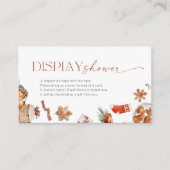 冬のクリスマスディスプレイシャワーエンクロージャカード エンクロージャーカード (正面)