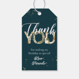 冬のクリスマスナイトパーティーありがとうラベル ギフトタグ