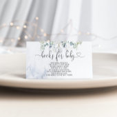 冬のクリスマスバブルの本ベビーチケット エンクロージャーカード