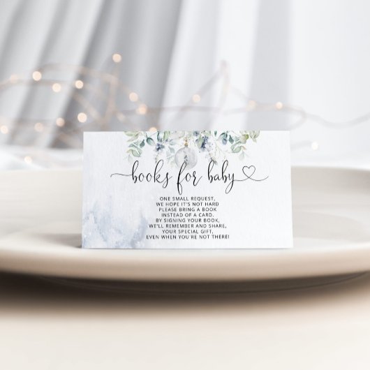 冬のクリスマスバブルの本ベビーチケット エンクロージャーカード