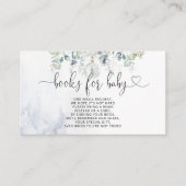 冬のクリスマスバブルの本ベビーチケット エンクロージャーカード (正面)