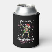 冬のクリスマスパジャマスケルトン 缶クーラー (缶正面)