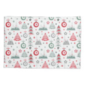 冬のクリスマスパターン。枕ケース 枕カバー (裏面)