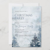 冬のクリスマスパーティの招待状 招待状 (正面)