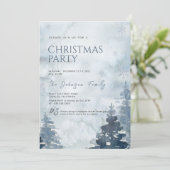 冬のクリスマスパーティの招待状 招待状 (スタンド正面)