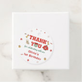 冬のクリスマスパーティーありがとうメッセージカード フェイバータグ (インサイチュ)