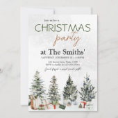 冬のクリスマスパーティー 招待状 (正面)