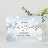 冬のクリスマスビジ企業のネスロゴ シーズンカード (スタンド正面)