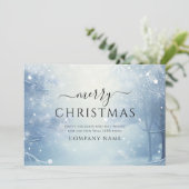 冬のクリスマスビジ企業のネスロゴ シーズンカード (スタンド正面)