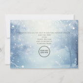 冬のクリスマスビジ企業のネスロゴ シーズンカード (裏面)