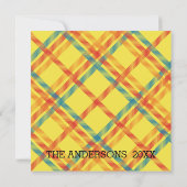 冬のクリスマスビーブスファミリーフォトコラージュ 招待状 (裏面)