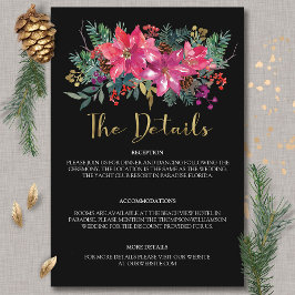 冬のクリスマスピンク結婚した色になる季節だ エンクロージャーカード