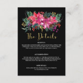 冬のクリスマスピンク結婚した色になる季節だ エンクロージャーカード (正面)