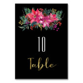 冬のクリスマスピンク結婚した色になる季節だ テーブルナンバー (正面)