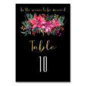 冬のクリスマスピンク結婚した色になる季節だ テーブルナンバー (正面)