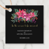 冬のクリスマスピンク結婚した色になる季節だ フェイバータグ (正面)