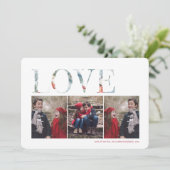 冬のクリスマスフォトホリデーカード シーズンカード (スタンド正面)