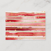 冬のクリスマスフォレスト動物おむつラッフル エンクロージャーカード (裏面)