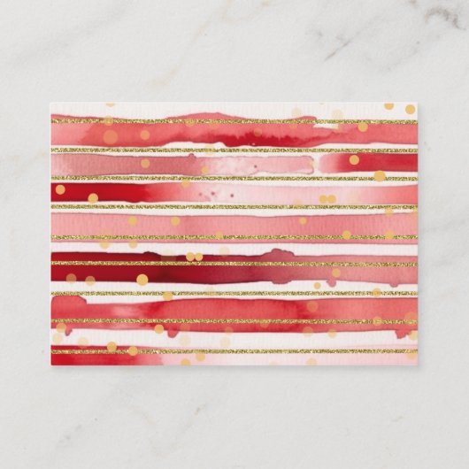 冬のクリスマスフォレスト動物おむつラッフル エンクロージャーカード (裏面)