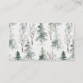 冬のクリスマスフローラエンクロージャカード エンクロージャーカード (裏面)