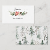 冬のクリスマスフローラエンクロージャカード エンクロージャーカード (正面/裏面)