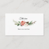 冬のクリスマスフローラエンクロージャカード エンクロージャーカード (正面)