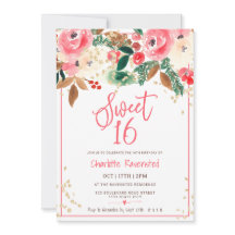 冬のクリスマスフローラ水の色の写真Sweet 16