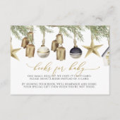 冬のクリスマスブックスベビーカード エンクロージャーカード (正面)