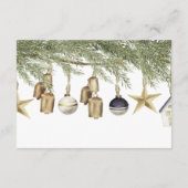 冬のクリスマスブックスベビーカード エンクロージャーカード (裏面)