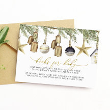 冬のクリスマスブックスベビーカード