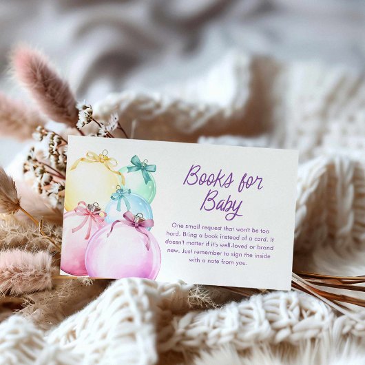 冬のクリスマスブックスベビー エンクロージャーカード