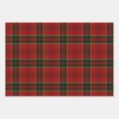 冬のクリスマスプレッドパターンの混合 ラッピングペーパーシート (正面3)