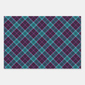 冬のクリスマスプレッドパターンの混合 ラッピングペーパーシート (正面)