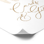 冬のクリスマスベビーシャワーカードとギフト ポスター (角)