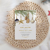 冬のクリスマスベビーシャワー 招待状