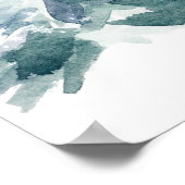 冬のクリスマスベビー外の歓迎は寒い ポスター (角)