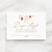 冬のクリスマスベビー服おむつラッフルチケット エンクロージャーカード