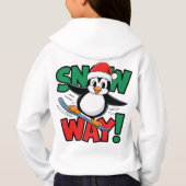 冬のクリスマスペンギンの雪のワンダーランド冒険 (裏面)