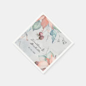 冬のクリスマスホリデーウォーター結婚の色 スタンダードカクテルナプキン (角)