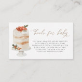 冬のクリスマスホリデーケーキブックスベビー エンクロージャーカード (正面)