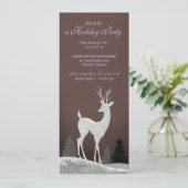 冬のクリスマスホリデーパーティーの招待状（梅） 招待状 (スタンド正面)