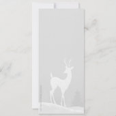 冬のクリスマスホリデーパーティーの招待状（梅） 招待状 (裏面)