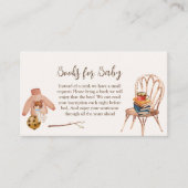 冬のクリスマスボホーブックで赤ちゃんシャワー エンクロージャーカード (正面)