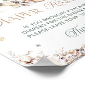 冬のクリスマスポーラーベアーオムツラッフル ポスター (角)