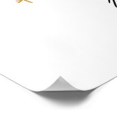 冬のクリスマスムースのウォールアートポスター ポスター (角)