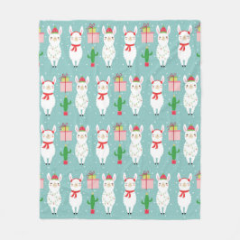 冬のクリスマスラマス |休日 フリースブランケット