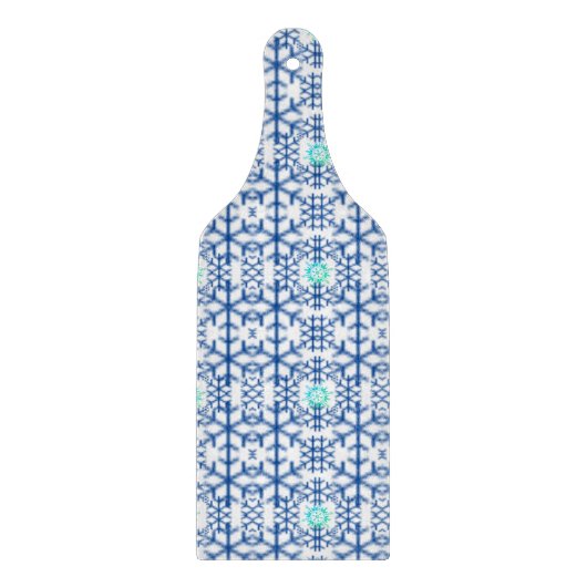 冬のクリスマスワイングラスのパドルのカッティングボード カッティングボード (正面)